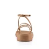 Bondi Flatform Sandals - Caramel Softee sold by Verali
