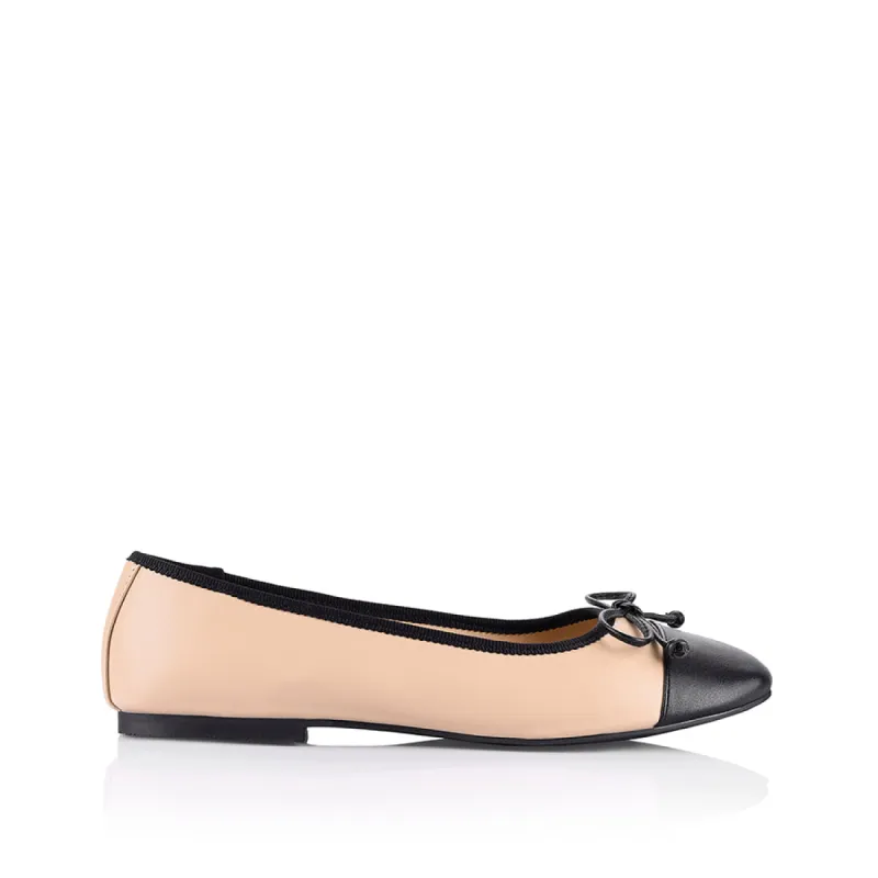 Bamba Ballet Flats - Nude/Black sold by Verali