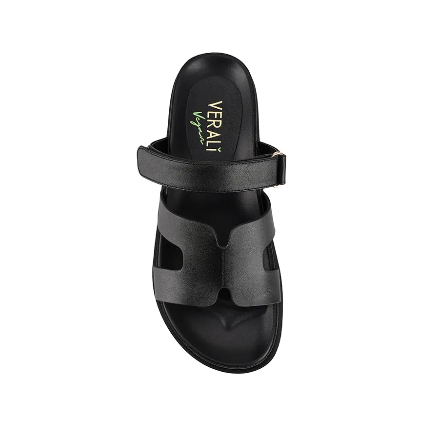 Oswald Footbed Slides - Black sold by Verali product image thumbnail 4