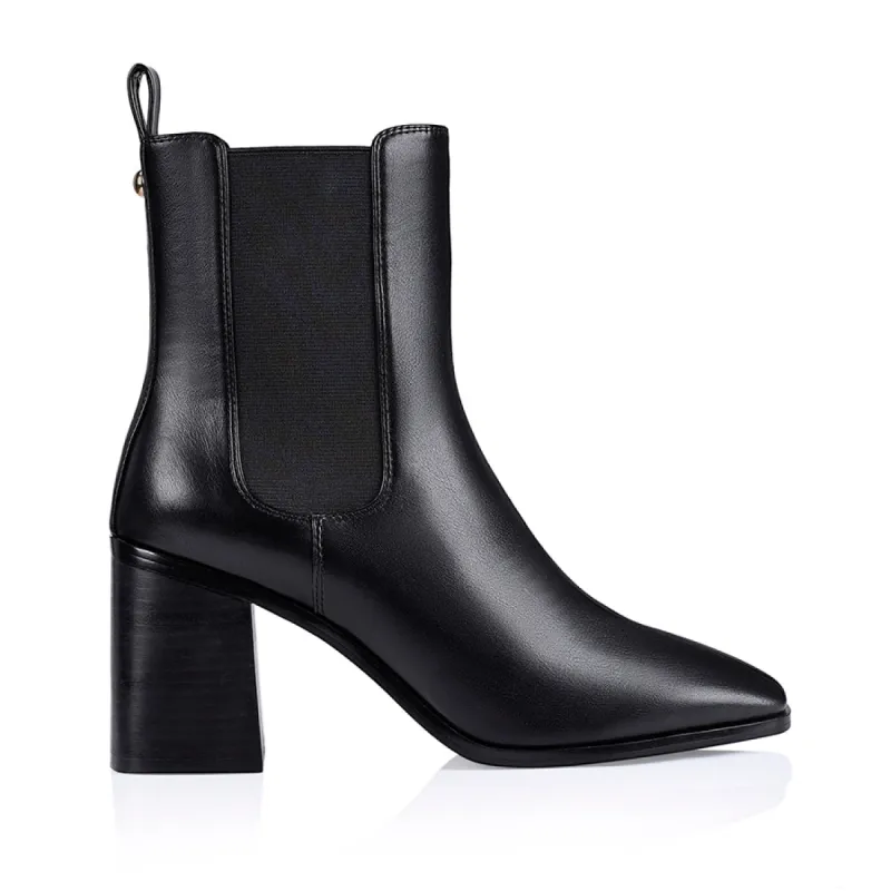 Link Chelsea Ankle Boots - Black Smooth sold by Verali