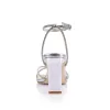 Kian Block Heel Sandals - Silver sold by Verali
