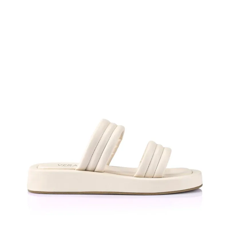 Boss Flatform Slides - Bone sold by Verali
