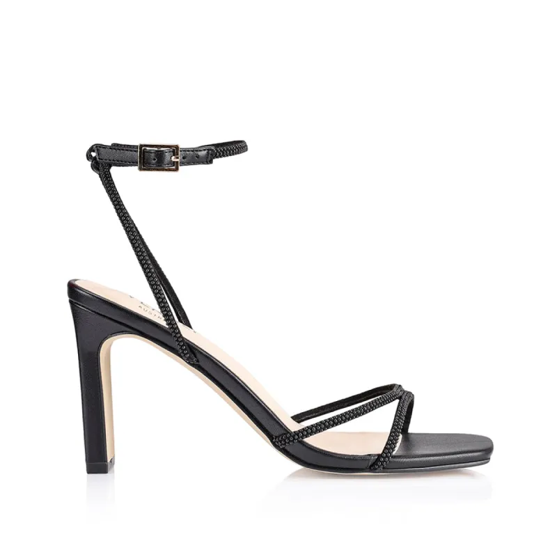 Kian Block Heel Sandals - Black Pearl sold by Verali