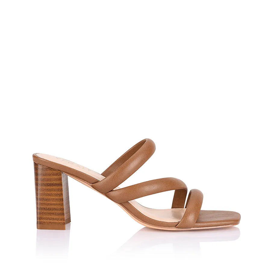 NaeNae Block Heel Sandals - Tan sold by Verali