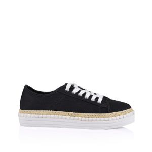 Queenbee Canvas Sneakers - Black sold by Verali