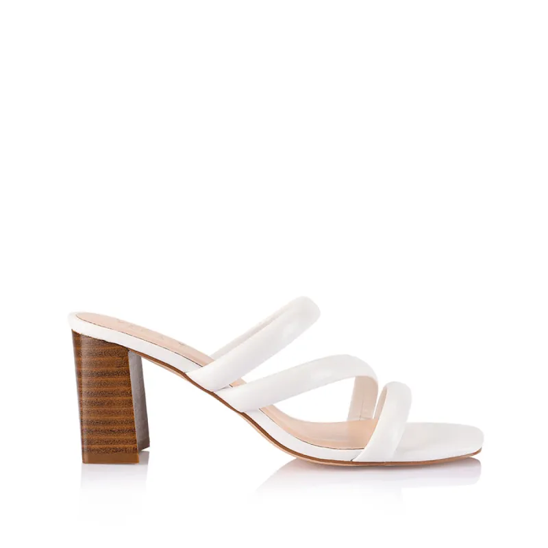 NaeNae Block Heel Sandals - White sold by Verali
