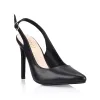 Harden Stiletto Pumps - Black Smooth sold by Verali
