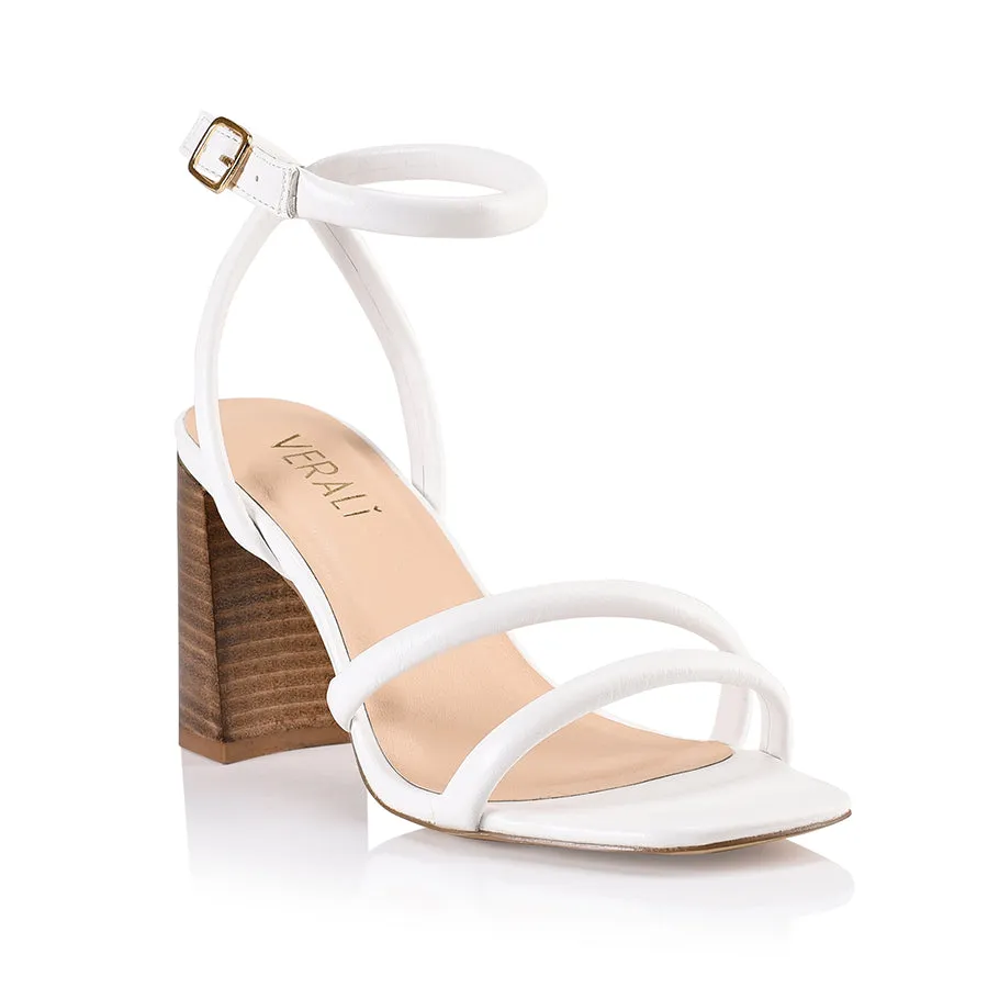 Crucial Block Heel Sandal - White Softee sold by Verali product image thumbnail 3