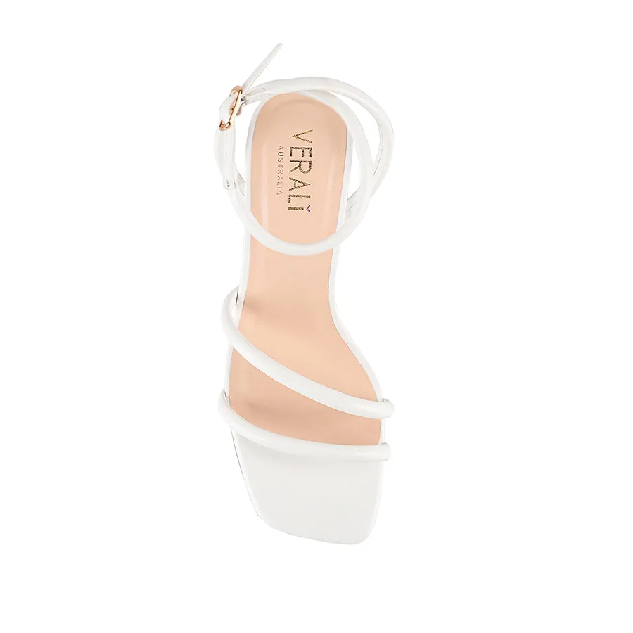 Nadia Block Heel Sandals - White sold by Verali product image thumbnail 4