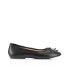 Ballerina Ballet Flats - Black Smooth sold by Verali