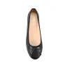 Ballerina Ballet Flats - Black Smooth sold by Verali