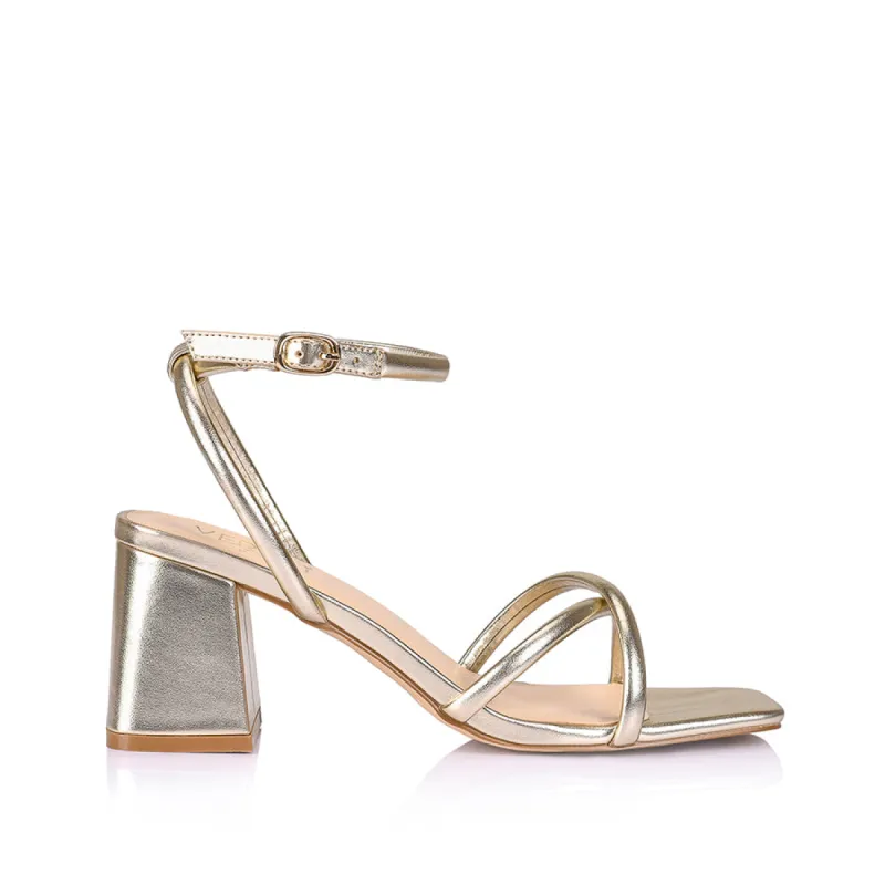 Starlight Strappy Sandals - Champagne Smooth sold by Verali