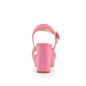 Heppell Platform Heels - Pink Nubuck sold by Verali
