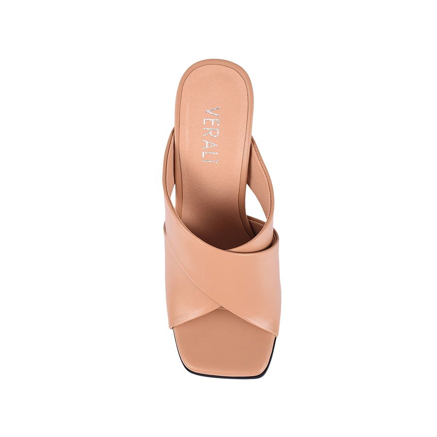 Luwow Heeled Mules - Dark Camel sold by Verali product image thumbnail 6