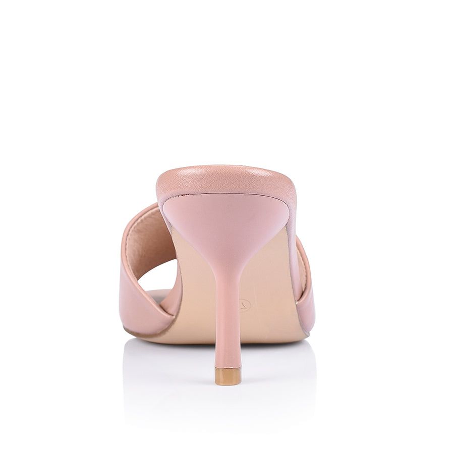 Nicky Mid Heel Mules - Dark Blush sold by Verali product image thumbnail 3