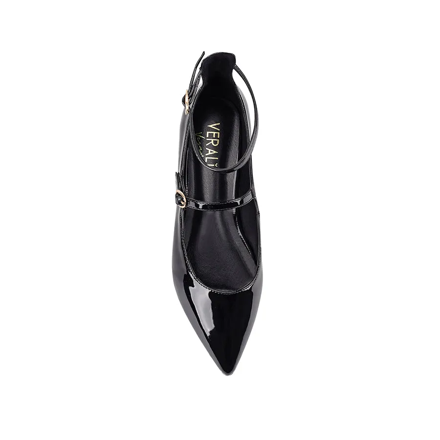Issie Buckle Flats - Black Patent sold by Verali product image thumbnail 4