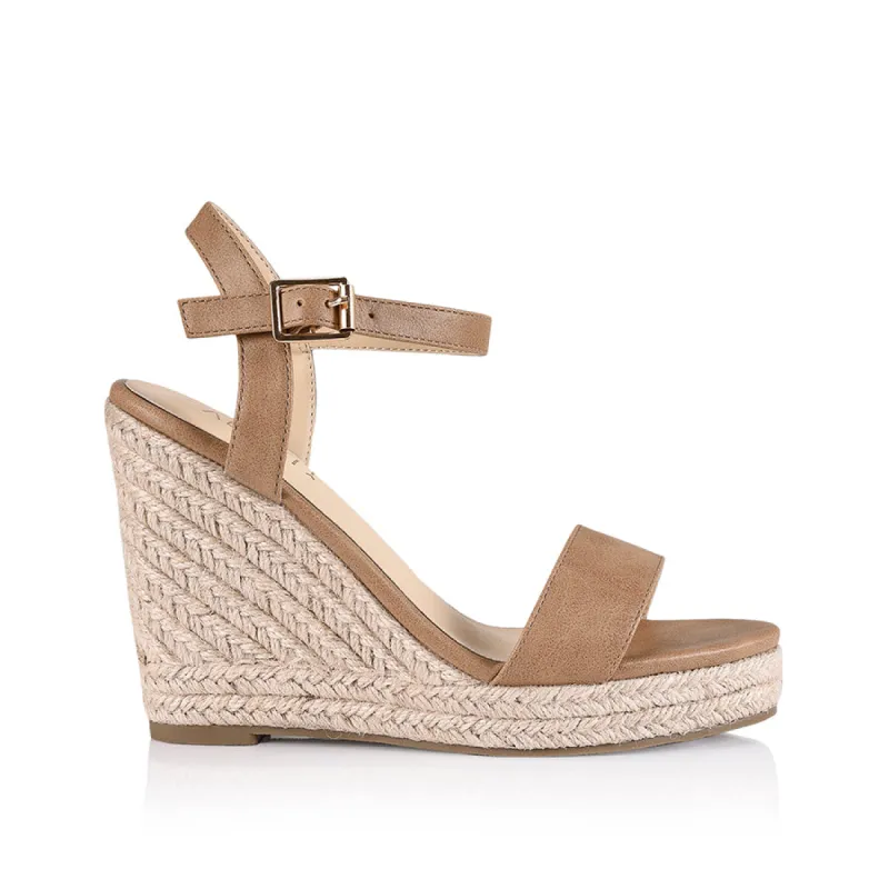 Amaya Rope Wedges - Biscuit Softee sold by Verali