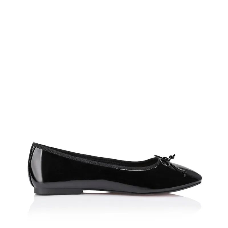 Ballerina Ballet Flats - Black Patent sold by Verali
