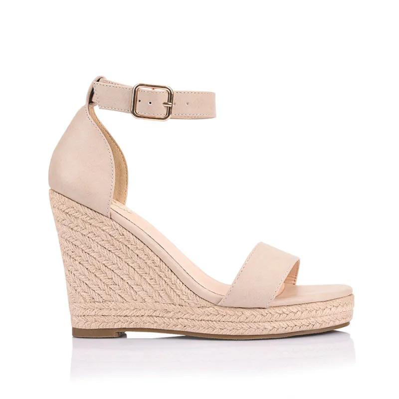 Amena Rope Wedges - Blush sold by Verali
