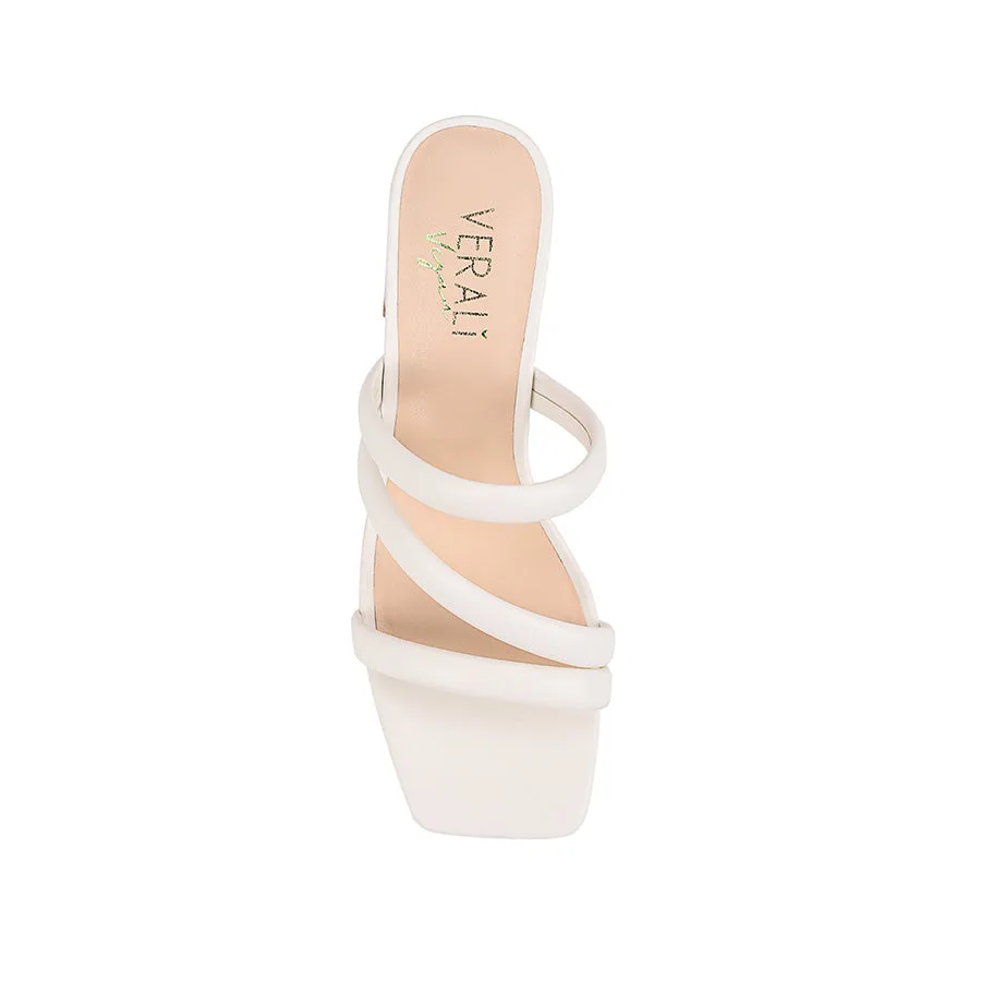 Stallone Block Heel Mules - Chalk White sold by Verali product image thumbnail 4