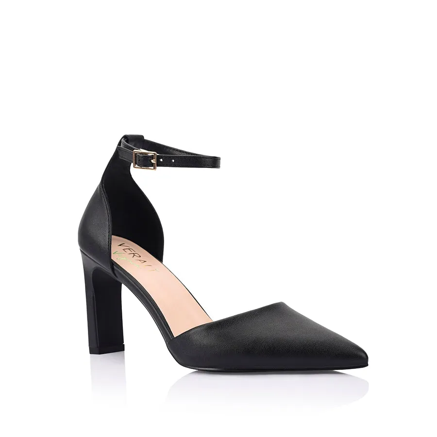 Kosta Closed Toe Block Heels - Black sold by Verali product image thumbnail 2