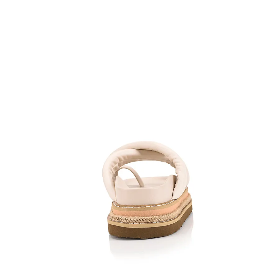 Thelma Flatform Slides - Bone White sold by Verali product image thumbnail 3