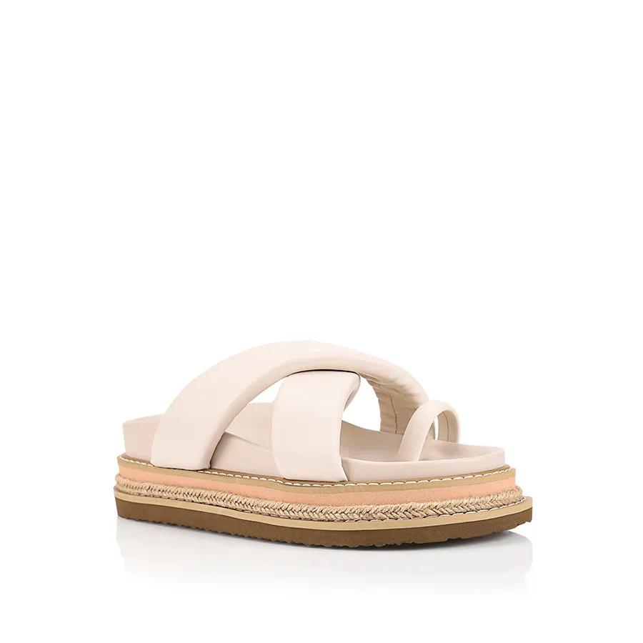 Thelma Flatform Slides - Bone White sold by Verali product image thumbnail 2