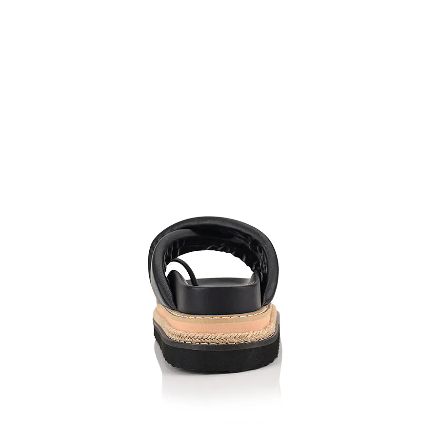 Thelma Flatform Slides - Black sold by Verali product image thumbnail 3