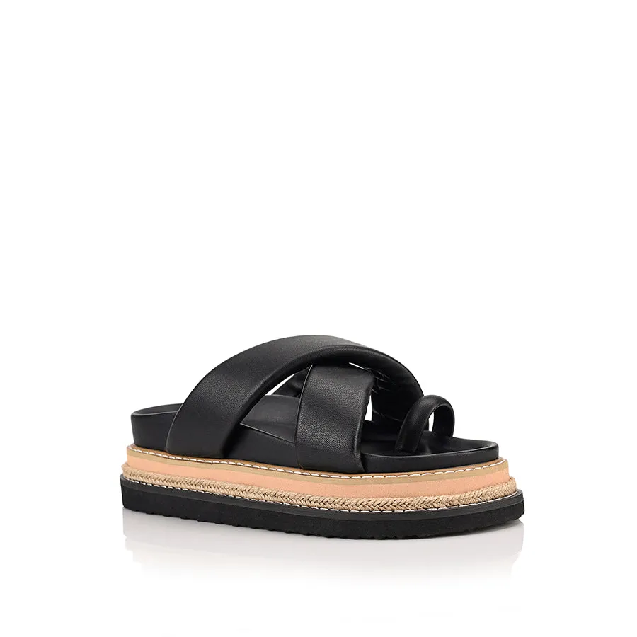 Thelma Flatform Slides - Black sold by Verali product image thumbnail 2