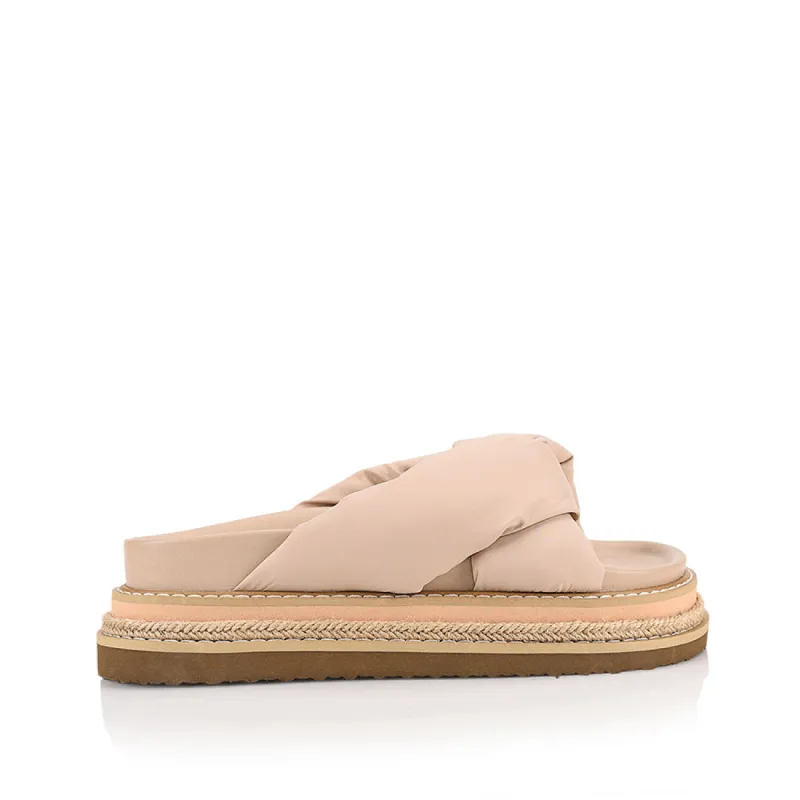 Thames Flaltform Slides - Stone Beige made by Verali