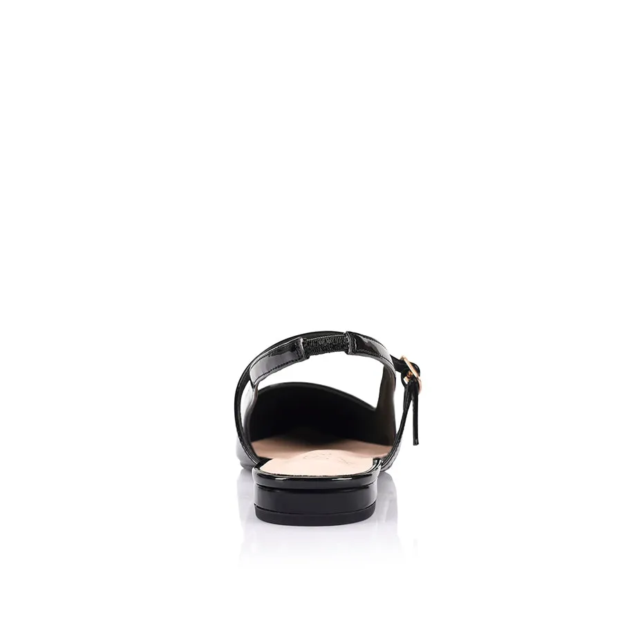 Hiatus Sling Back Flats - Black Patent sold by Verali product image thumbnail 3