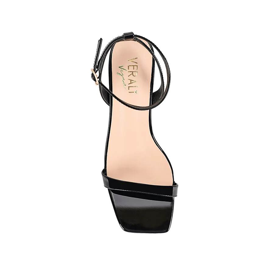 Tally Kitten Heel Sandals - Black Patent sold by Verali product image thumbnail 4