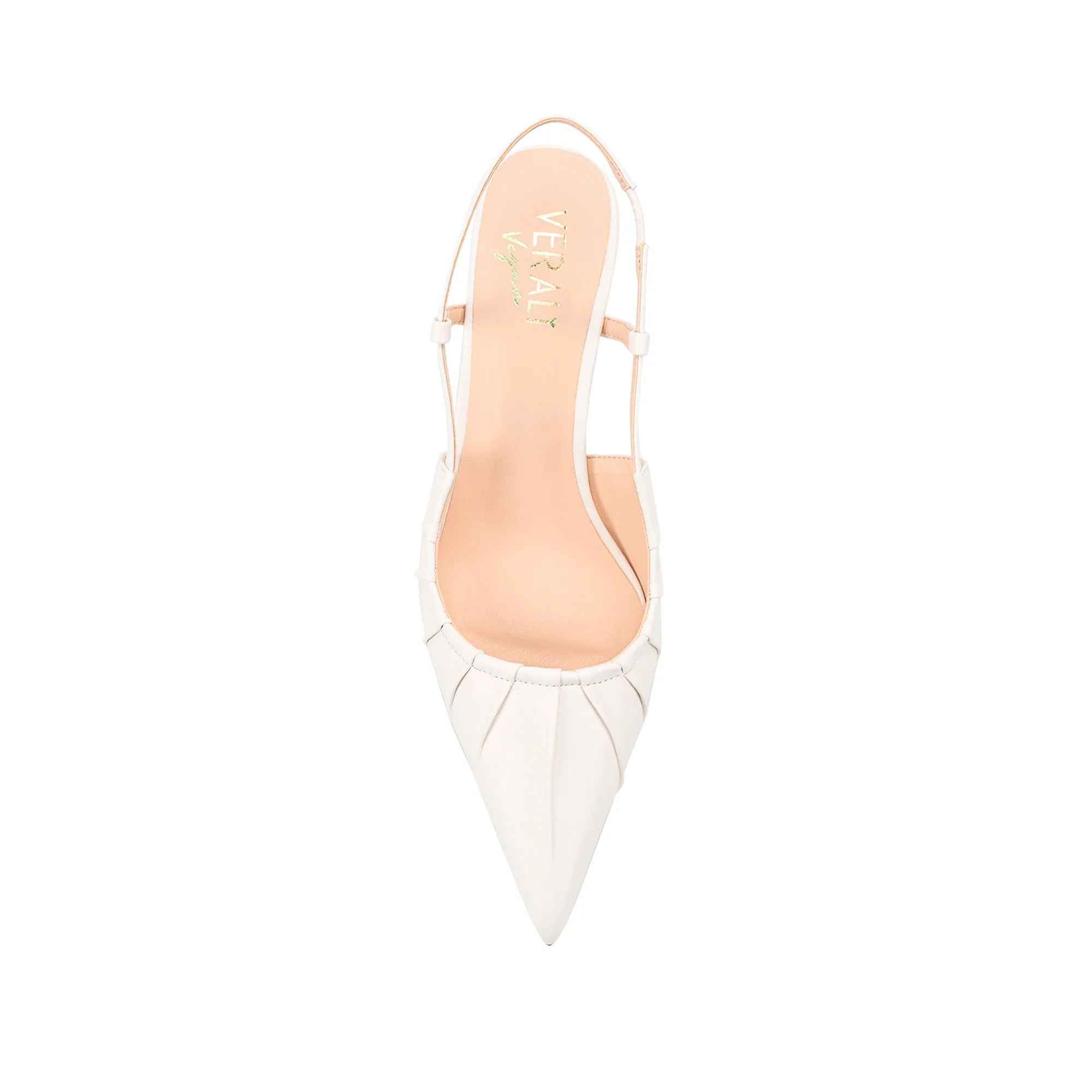 Lucius Slingback Kitten Heels - Chalk White sold by Verali product image thumbnail 4