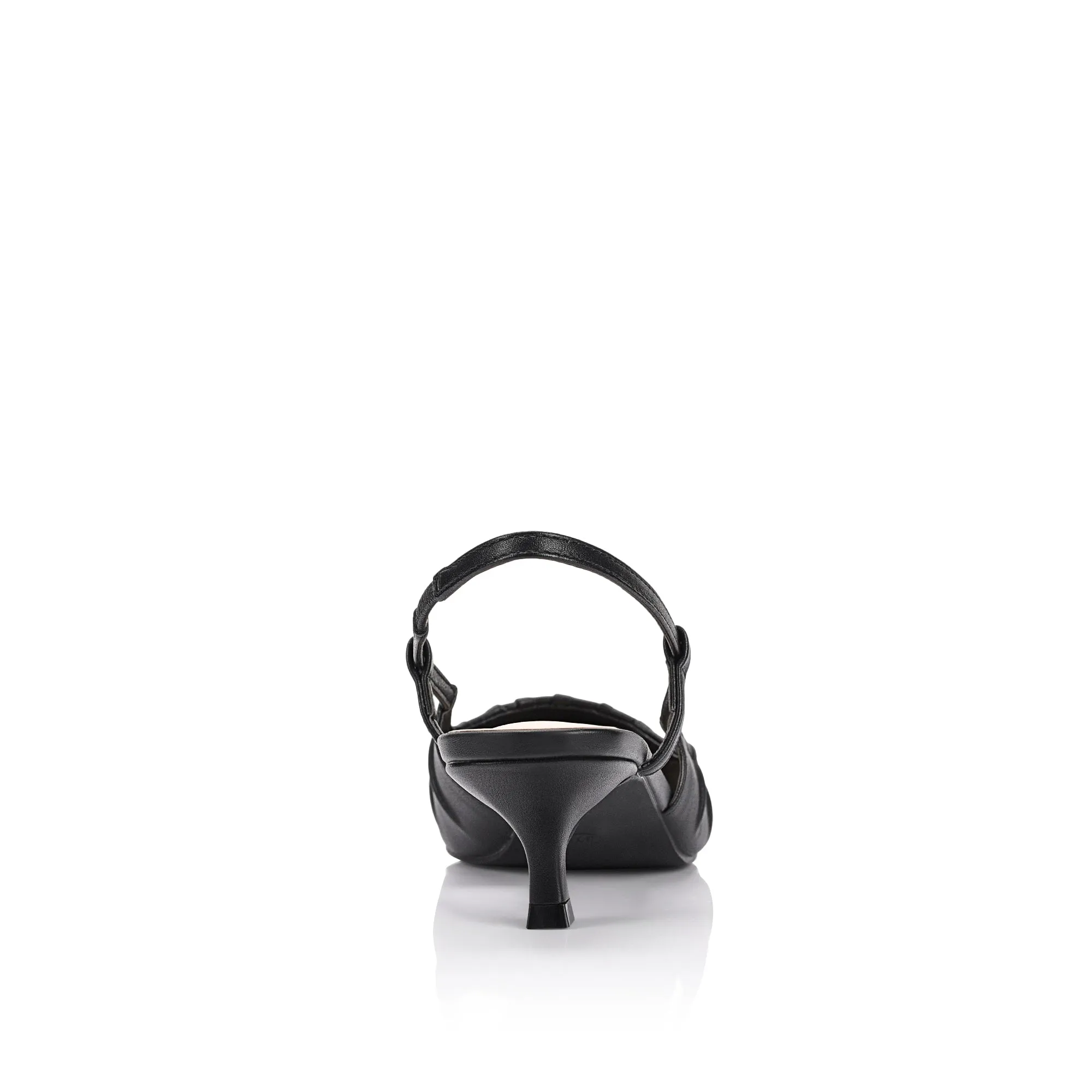 Lucius Slingback Kitten Heels - Black sold by Verali product image thumbnail 3
