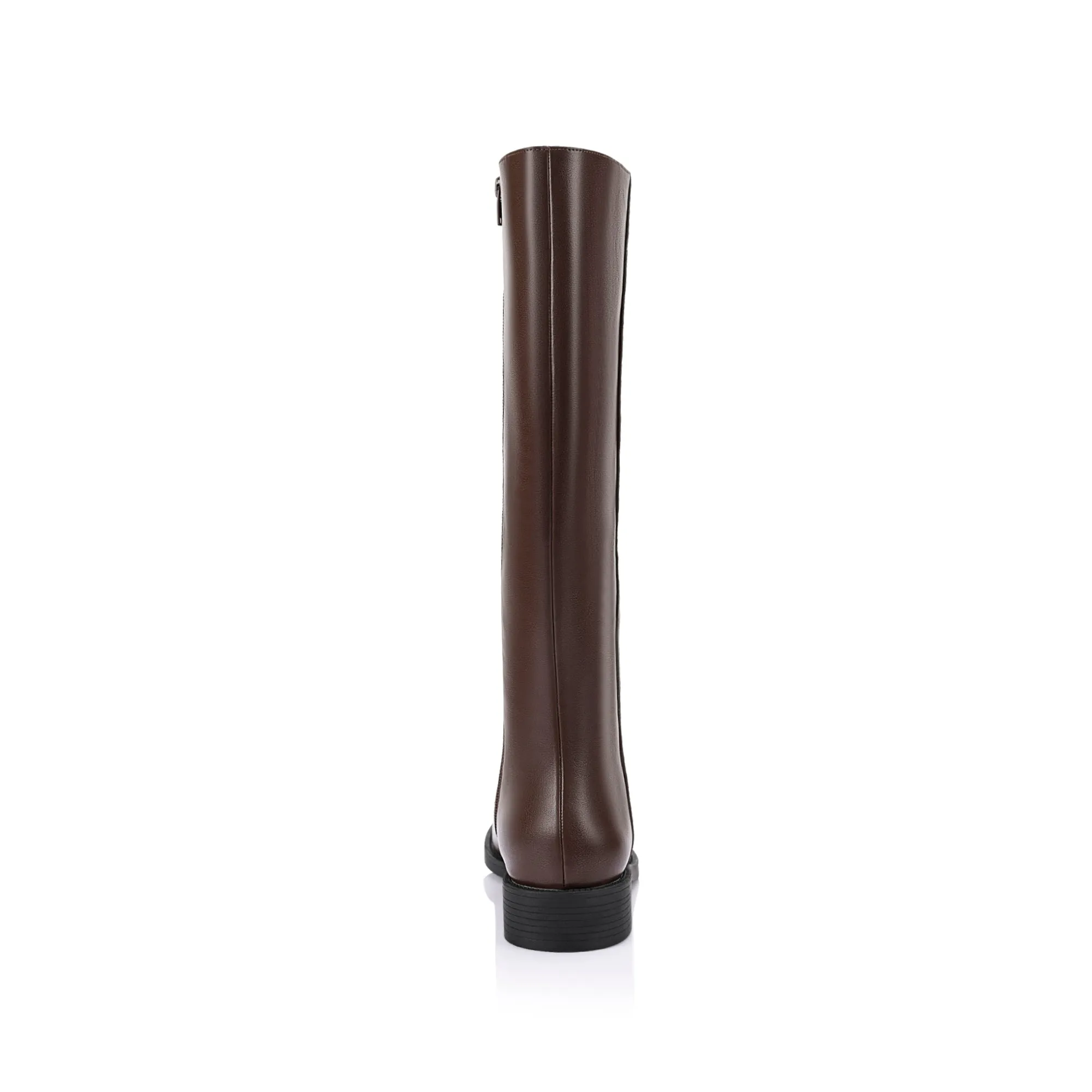 Gabe Flat Knee High Boots - Chocolate Brown sold by Verali product image thumbnail 3