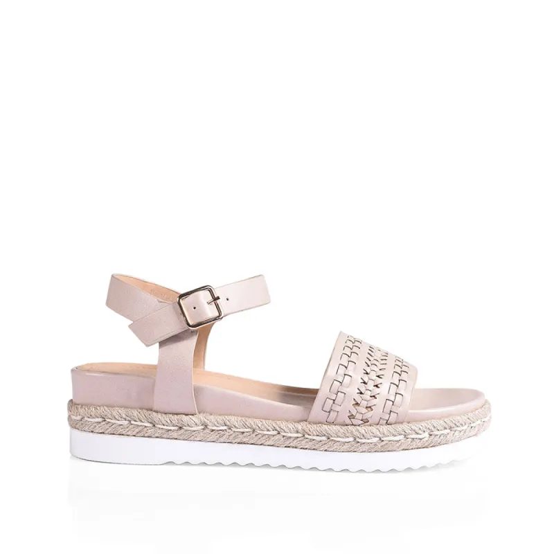 Disco Footbed Sandals - Blush Softee sold by Verali