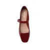 Eden Mary Jane Flats - Wine Patent sold by Verali