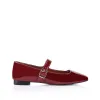 Eden Mary Jane Flats - Wine Patent sold by Verali