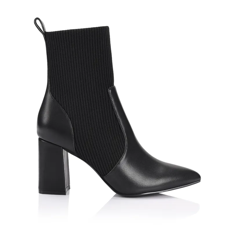 Mayah Knit Ankle Boots - Black sold by Verali