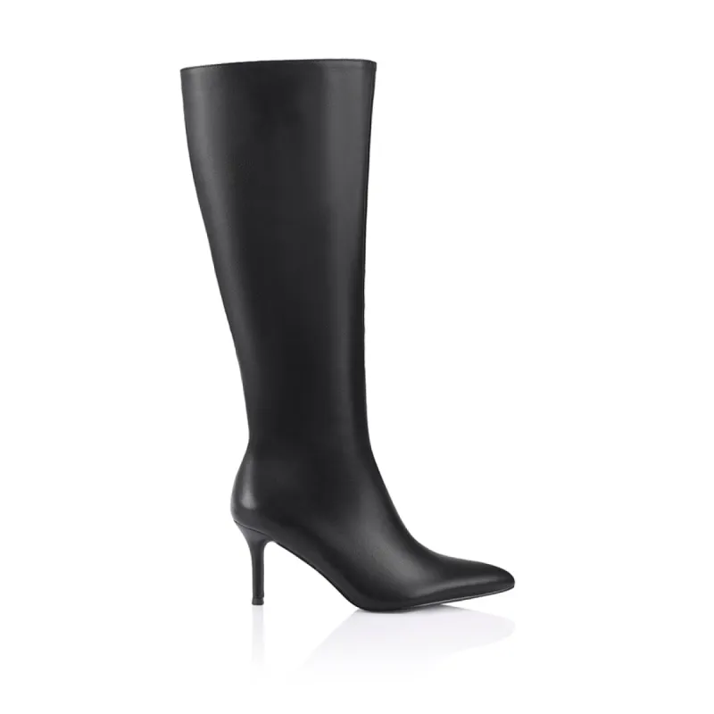 Bessie Tall Boots - Black sold by Verali