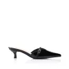 Lunar Point Toe Kitten Heels - Black Patent sold by Verali