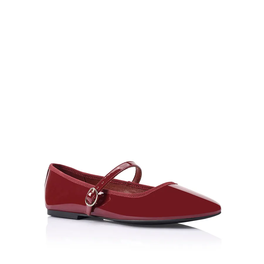 Bambi Mary-Jane Flats - Wine Patent sold by Verali product image thumbnail 3