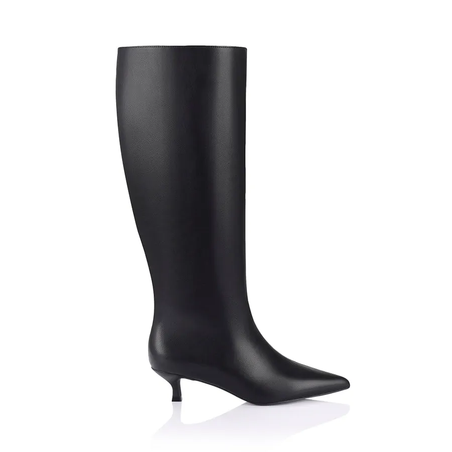 Lucila Knee High Boots - Black sold by Verali