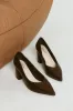 Elliot Block Heel Pumps - Chocolate Brown sold by Verali