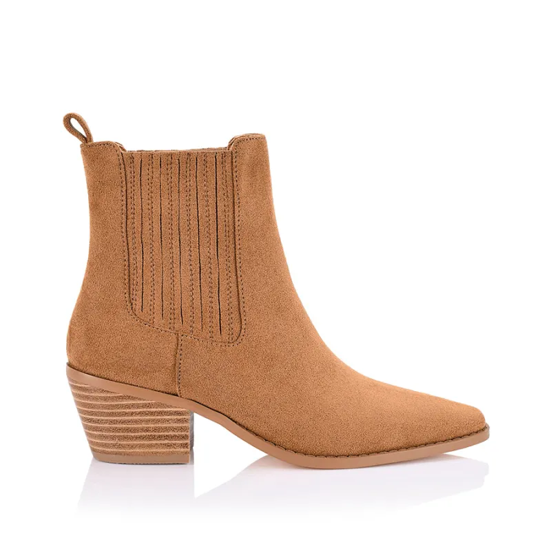 Dale Chelsea Ankle Boots - Tan Micro sold by Verali