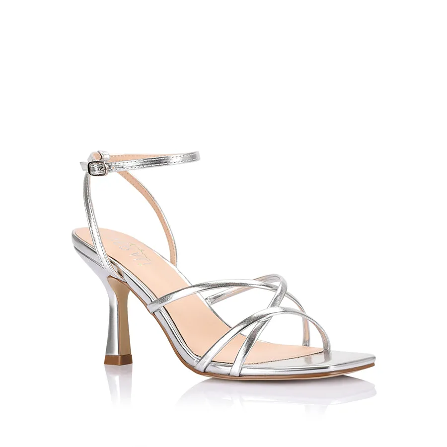 Penelope Strappy Sandals - Silver Metallic sold by Verali product image thumbnail 2
