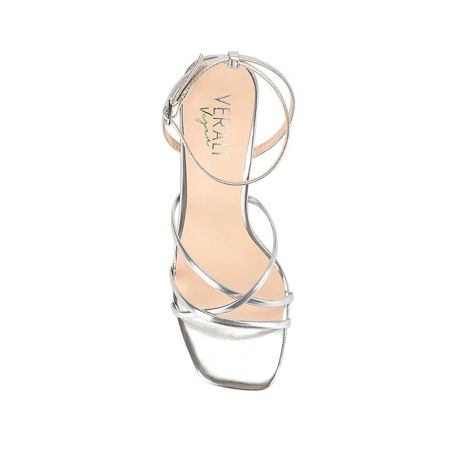 Penelope Strappy Sandals - Silver Metallic sold by Verali product image thumbnail 4