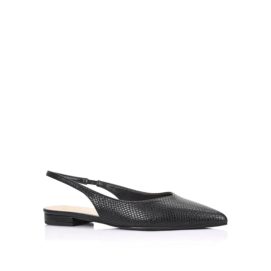 History Slingback Flats - Black Snake sold by Verali product image thumbnail 2