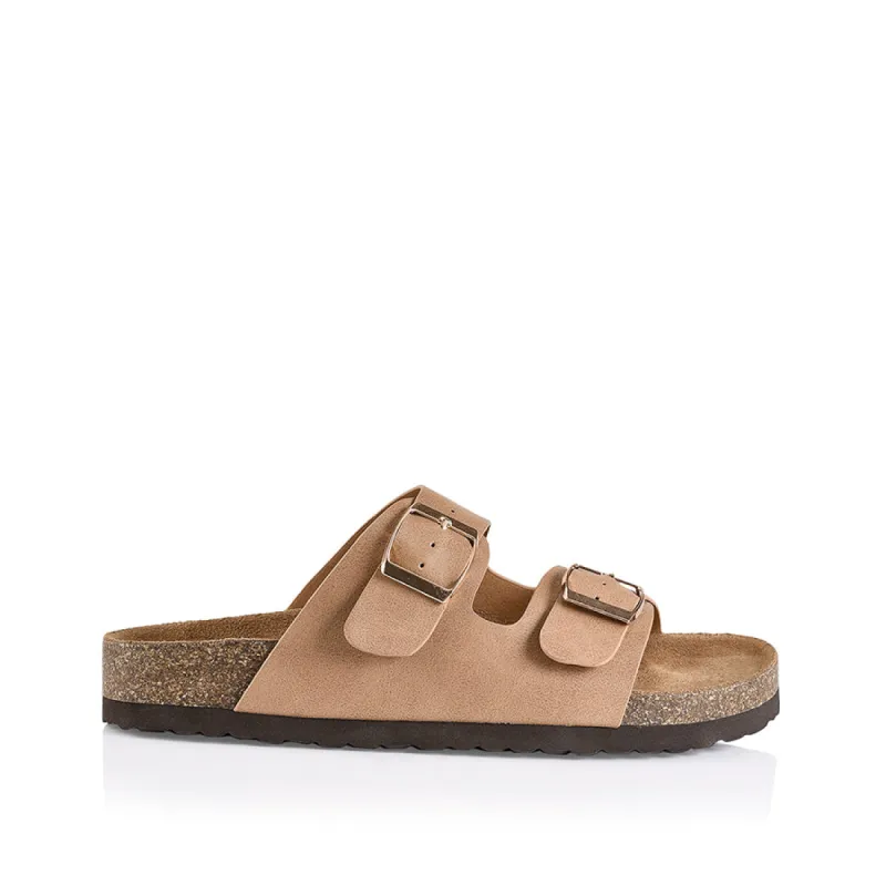 Xylo Footbed Slides - Biscuit Softee sold by Verali