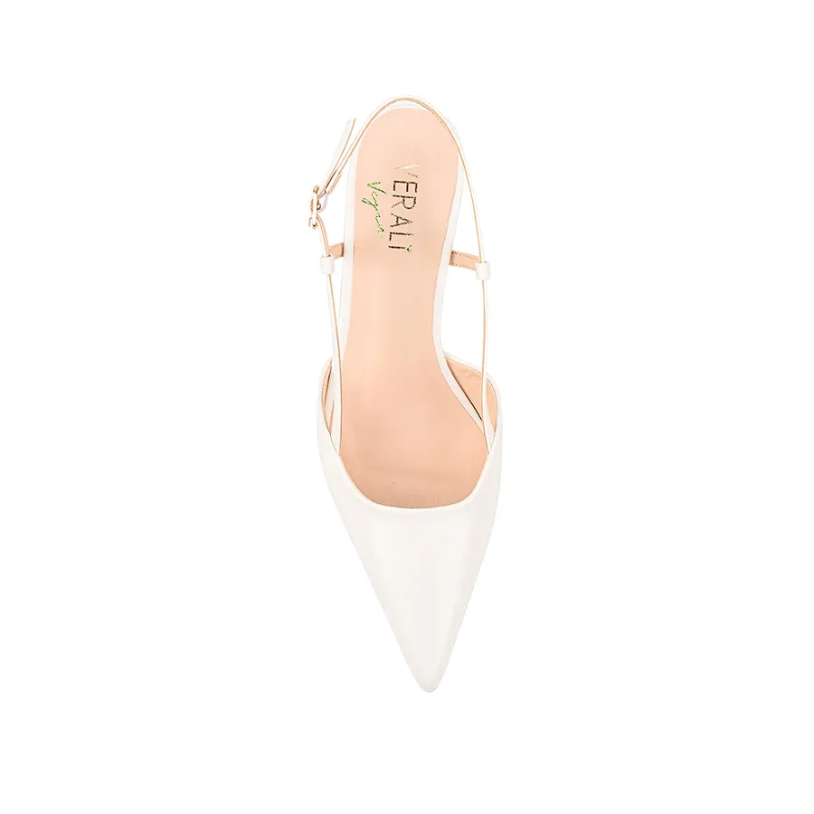 Lucas Slingback Kitten Heels - Chalk White sold by Verali product image thumbnail 4